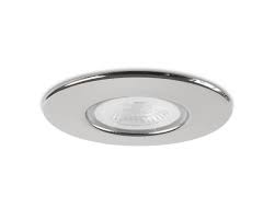 Chrome rim Downlight in ceiling