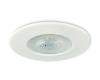 White rim downlight on ceiling